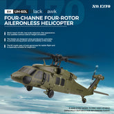 WL K170 Black Hawk UH-60L RC Helicopter, 170 Size 2.4G 4CH Flybarless, Adjustable Left and Right Hand Throttle (RTF Version)